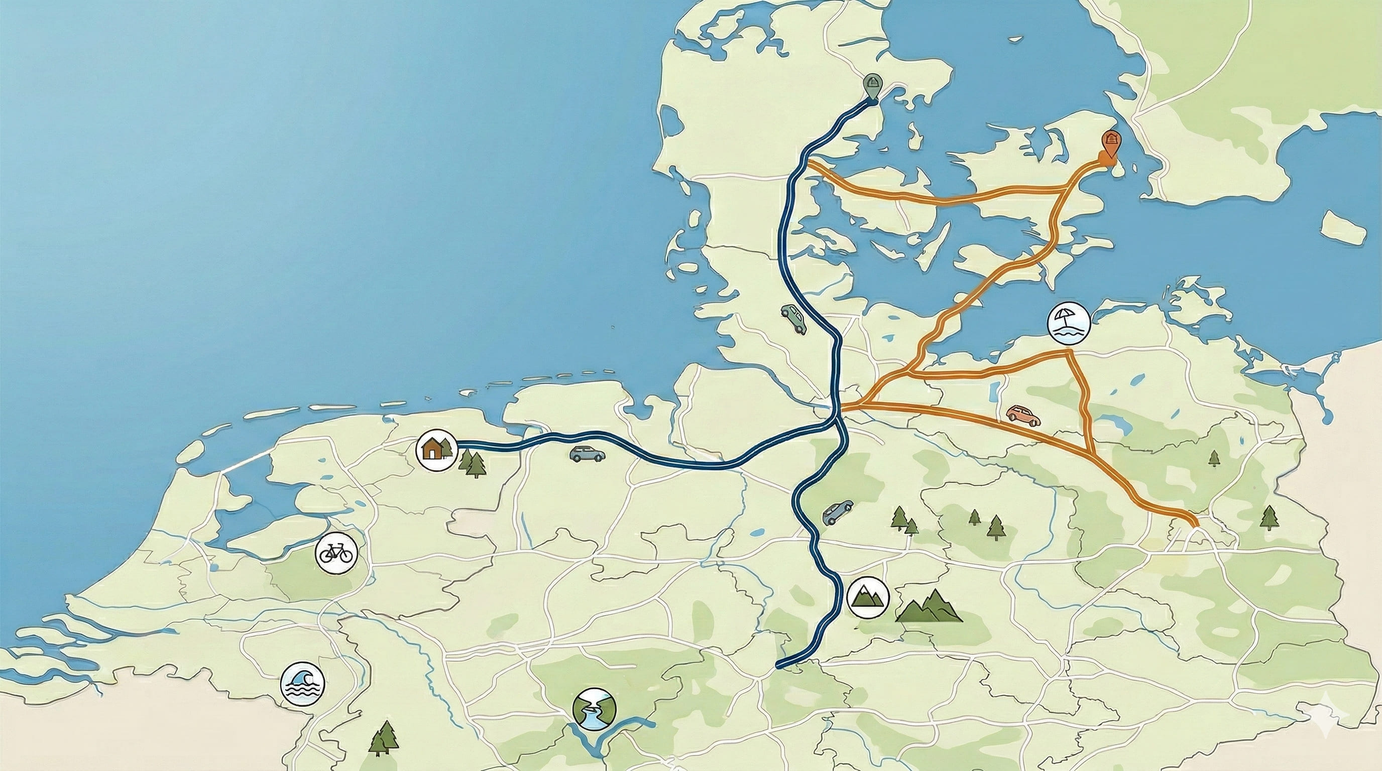 K&oslash;r-selv ferie til Landal: Skal I v&aelig;lge Tyskland eller Holland?